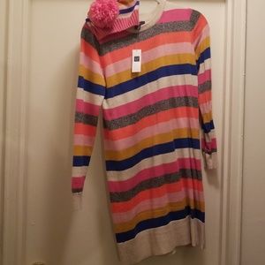 NWT GAP DRESS/TUNIC W/HAT SZ. XXL KID =M WOMEN'S